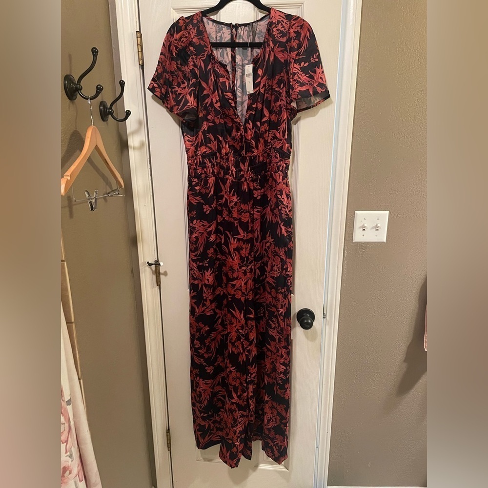Anthropologie The Somerset Jumpsuit Color: BLACK MOTIF Size Medium NWT - Picture 4 of 6